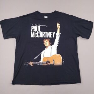 Paul McCartney Shirt Mens XL Black On The Run 2012 Tour Antwerp Graphic Concerrt